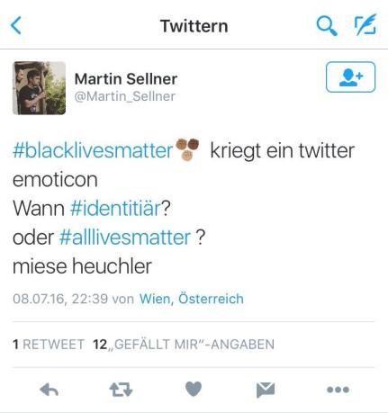 Screenshot Twitter-Profil Martin Sellner